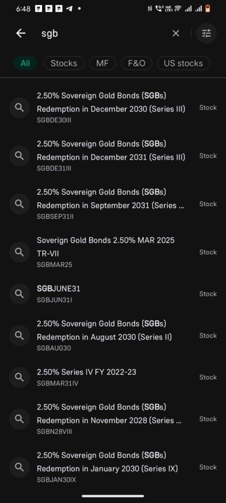 Reference of demat account to buy SGB.